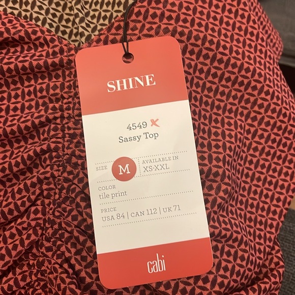 Sassy Reversible Top - Red and Brown - Picture 4 of 5